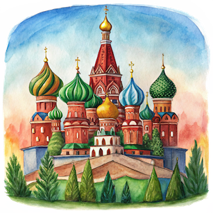 Illustration representing Russia