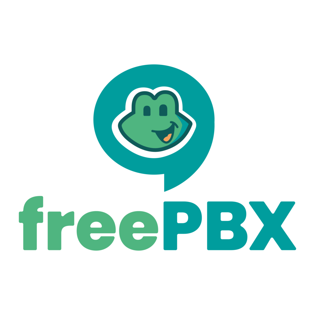 Logo of FreePBX, a popular open-source GUI for Asterisk.