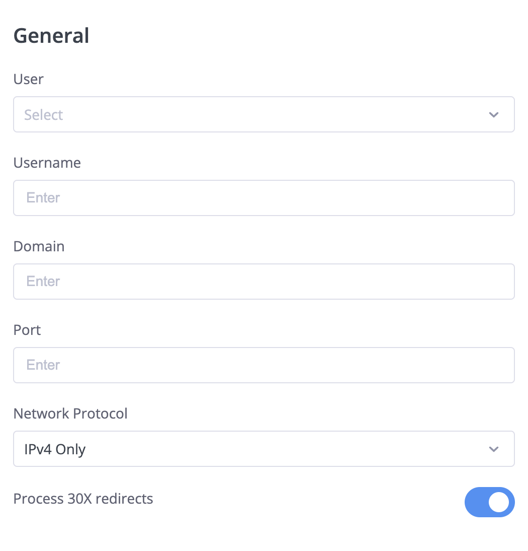 SIP Forwarding general settings